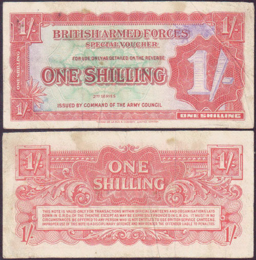 1948 British Armed Forces 1 Shilling L000040